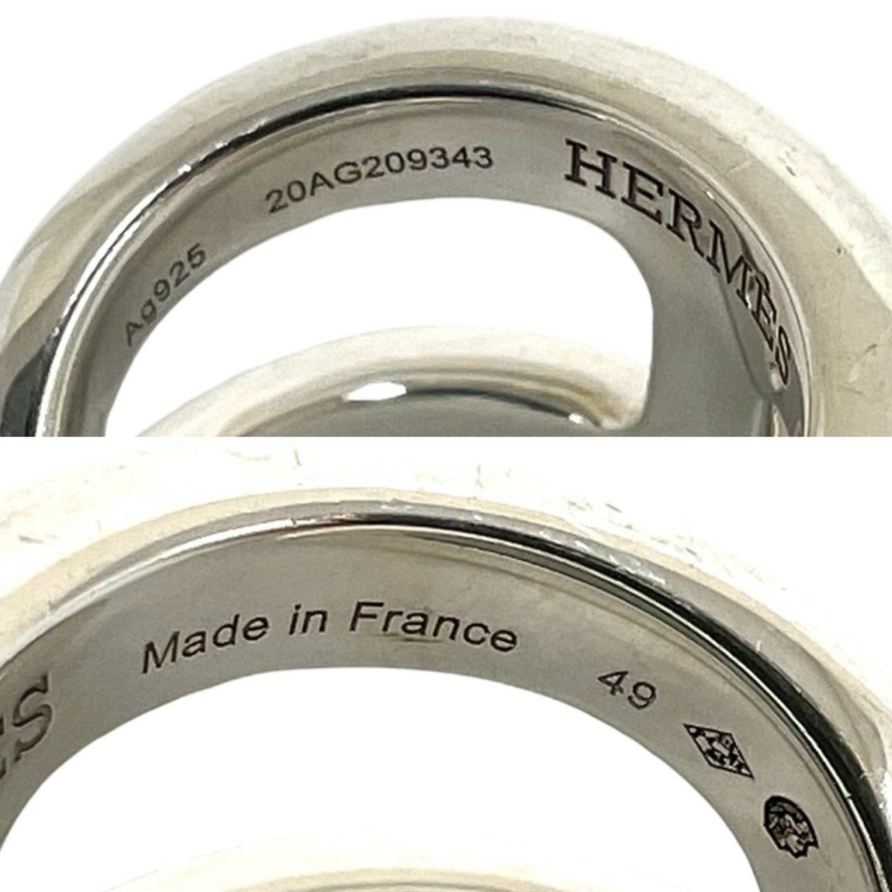 Hermes Osmose GM Ring 925 Sterling Silver Accessory — view 3