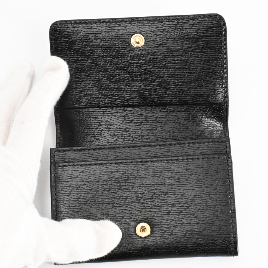 Gucci Card Case Card Holders Black — view 4
