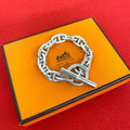 Hermes Chaine D'ancre GM 12 Koma Bracelet 925 Sterling Silver Accessory Sally