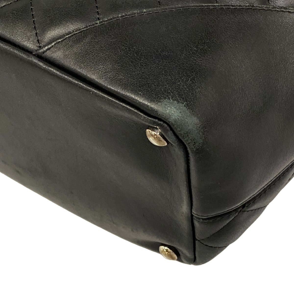 Chanel Tote Bag Cambon Line Black White Lambskin — view 7