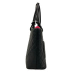 Chanel Tote Bag Cambon Line Black White Lambskin — view 4