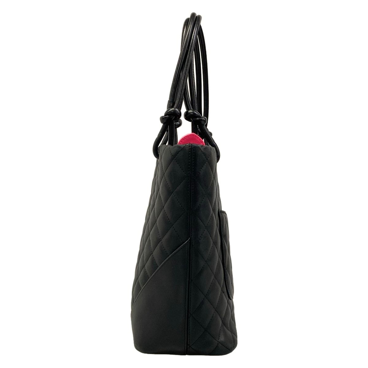 Chanel Tote Bag Cambon Line Black White Lambskin — view 4