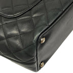 Chanel Tote Bag Cambon Line Black White Lambskin — view 8