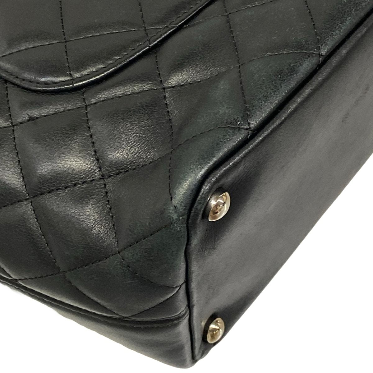 Chanel Tote Bag Cambon Line Black White Lambskin — view 8