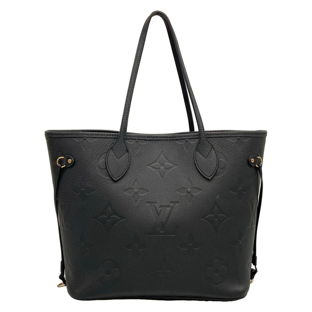 Louis Vuitton Tote Bag Monogram Empreinte Neverfull MM Noir Leather Cowhide — view 3