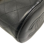 Chanel Shoulder Bag Black Chain Vintage Gold Lambskin — view 8