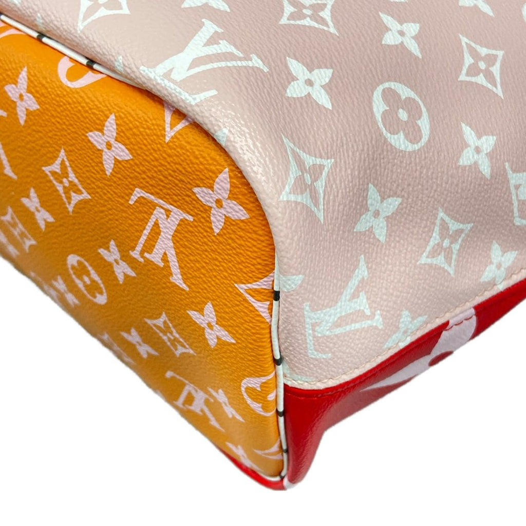Louis Vuitton Tote Bag Giant Monogram Neverfull MM Rouge — view 8