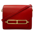 Hermes Shoulder Bag Sac Roulis Mini Rouge Coupe Gold