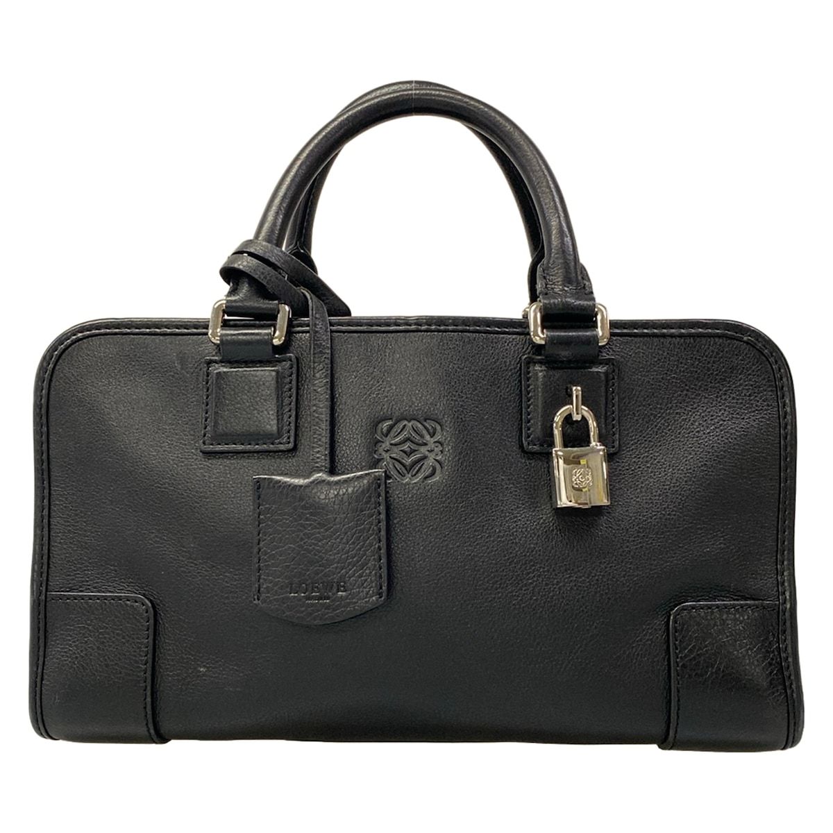 Loewe Handbag Amazona 28 Black Leather