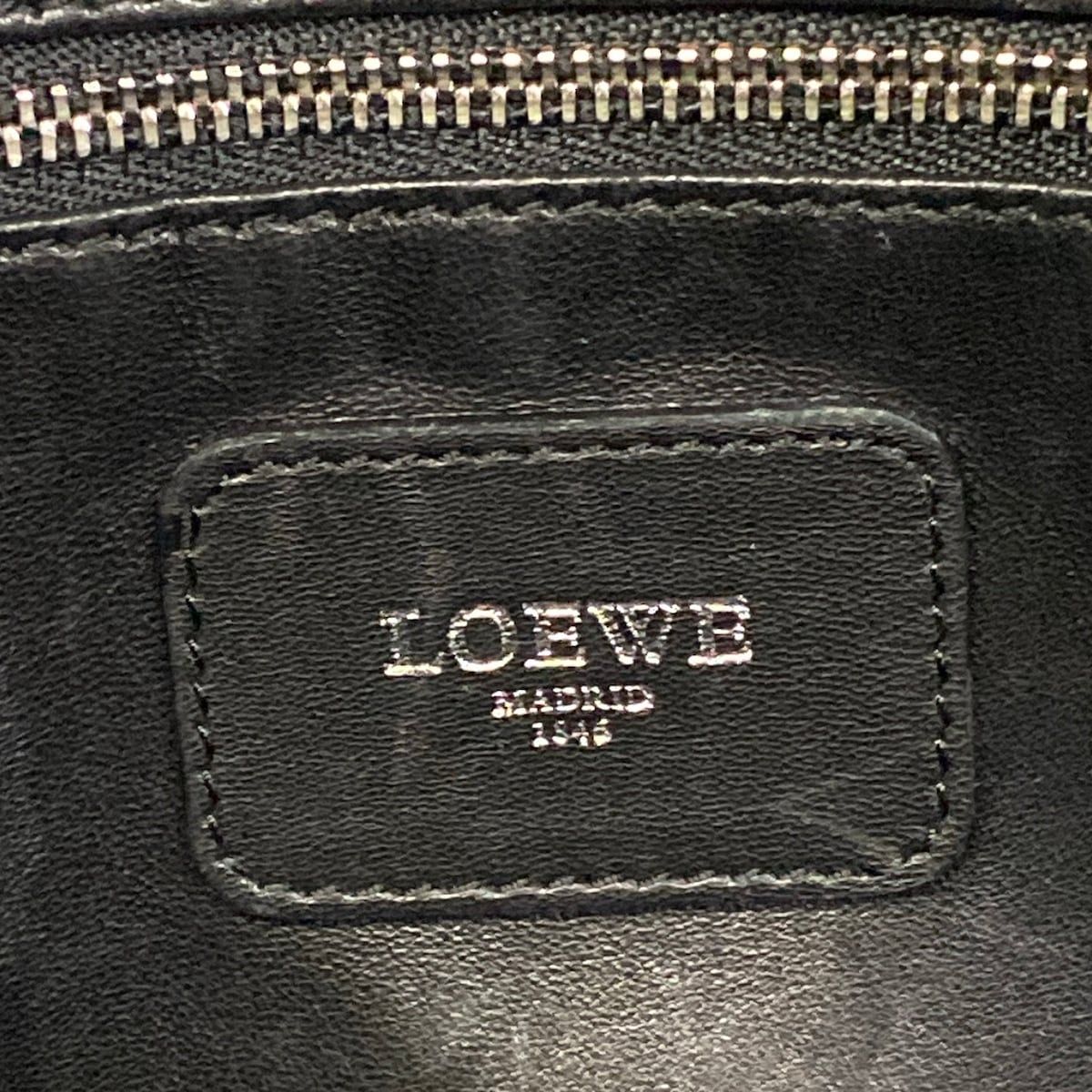 Loewe Handbag Amazona 28 Black Leather — view 8