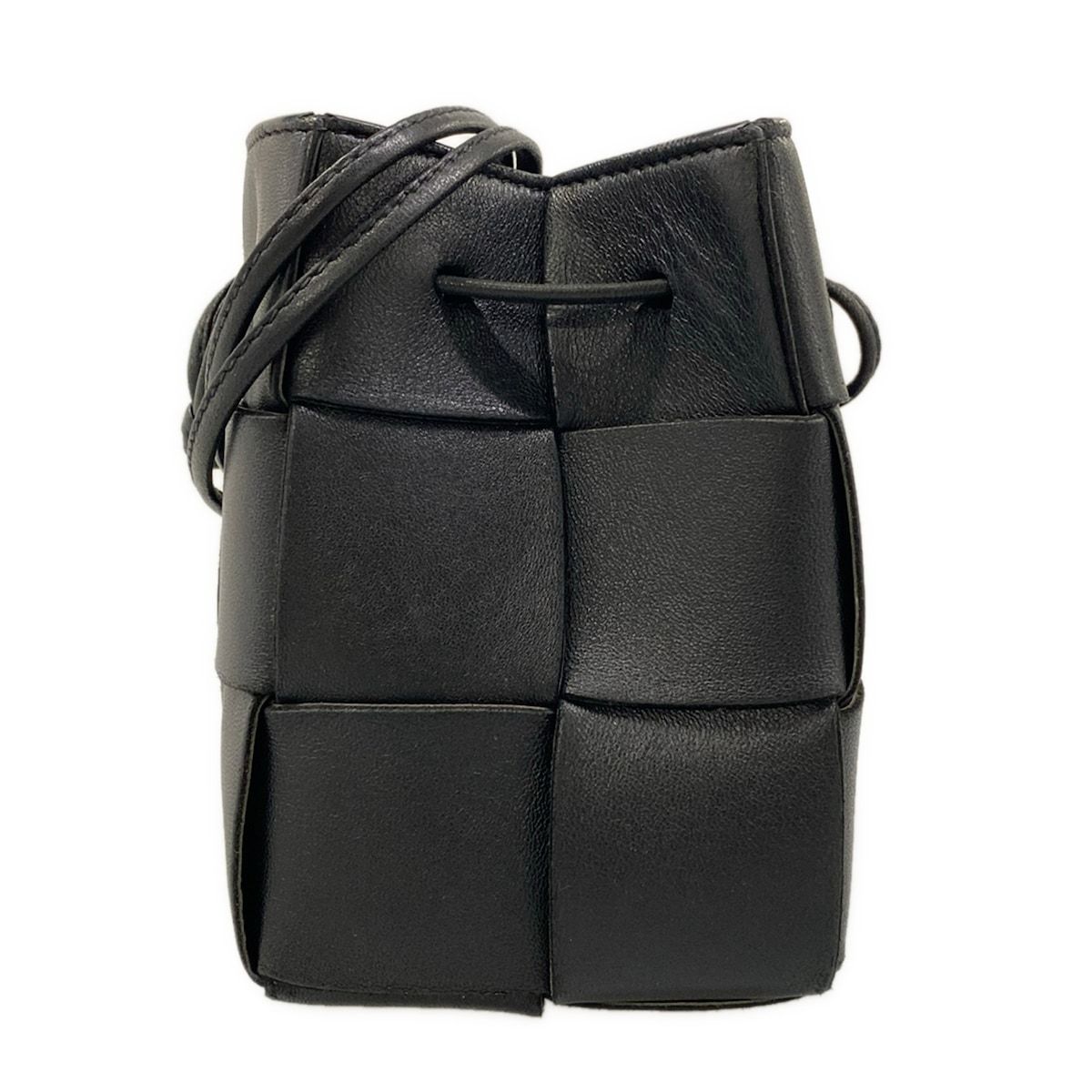 Bottega Veneta Shoulder Bag Maxi Intrachart Cassette Mini Crossbody Black Phone