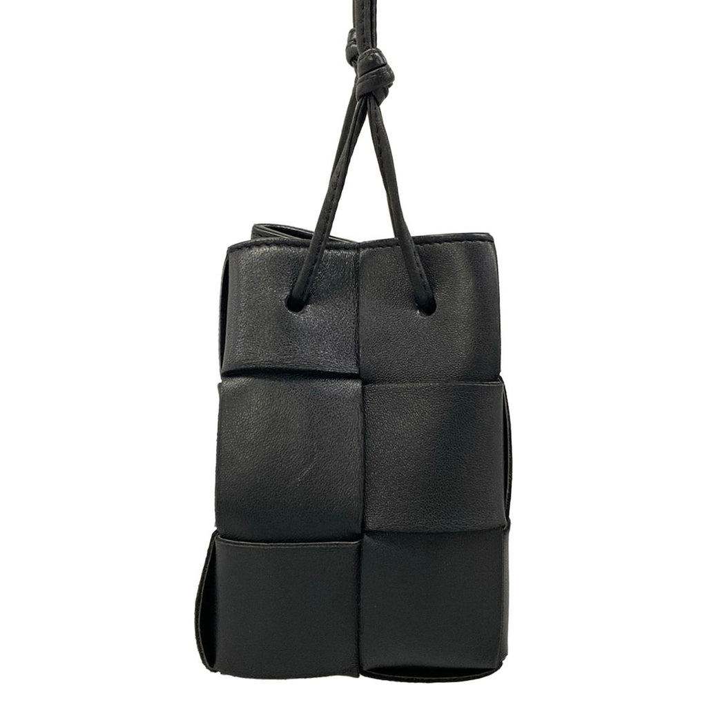 Bottega Veneta Shoulder Bag Maxi Intrachart Cassette Mini Crossbody Black Phone — view 2