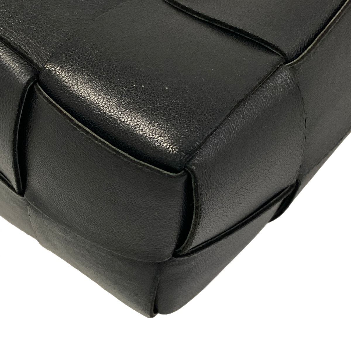 Bottega Veneta Shoulder Bag Maxi Intrachart Cassette Mini Crossbody Black Phone — view 6