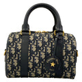 Dior Handbag Groove 20 Bag Small Ivory Dark Navy Leather