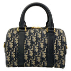 Dior Handbag Groove 20 Bag Small Ivory Dark Navy Leather — view 3