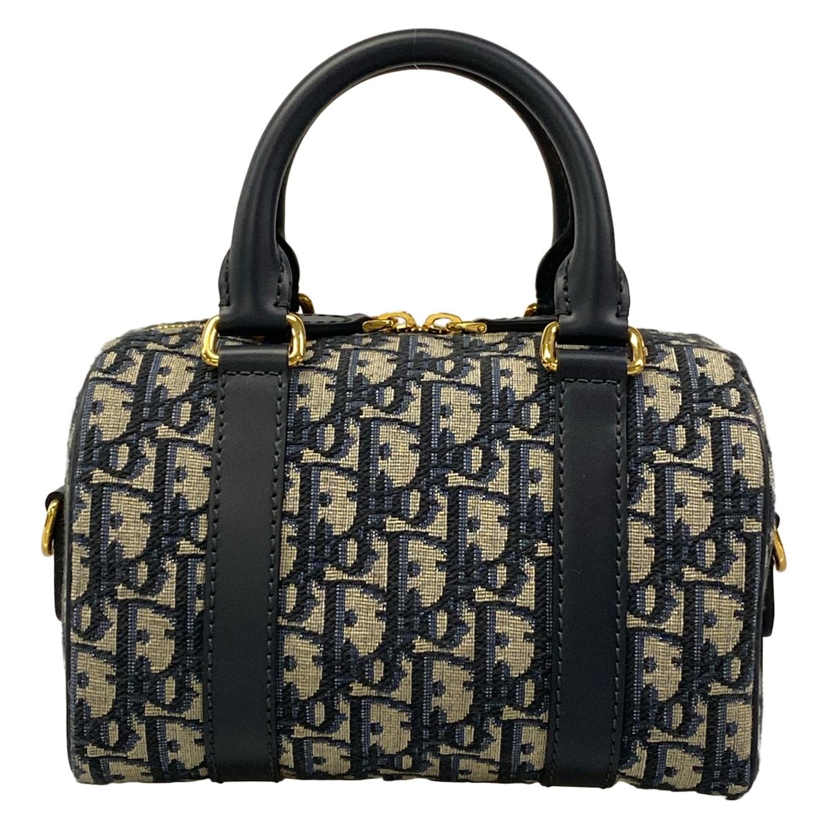 Dior Handbag Groove 20 Bag Small Ivory Dark Navy Leather — view 3