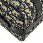 Dior Handbag Groove 20 Bag Small Ivory Dark Navy Leather — view 6