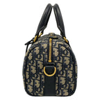 Dior Handbag Groove 20 Bag Small Ivory Dark Navy Leather — view 4
