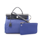 Hermes Herbag Zip PM Blue Electric Indigo 2-Way Inde Zip Handbag