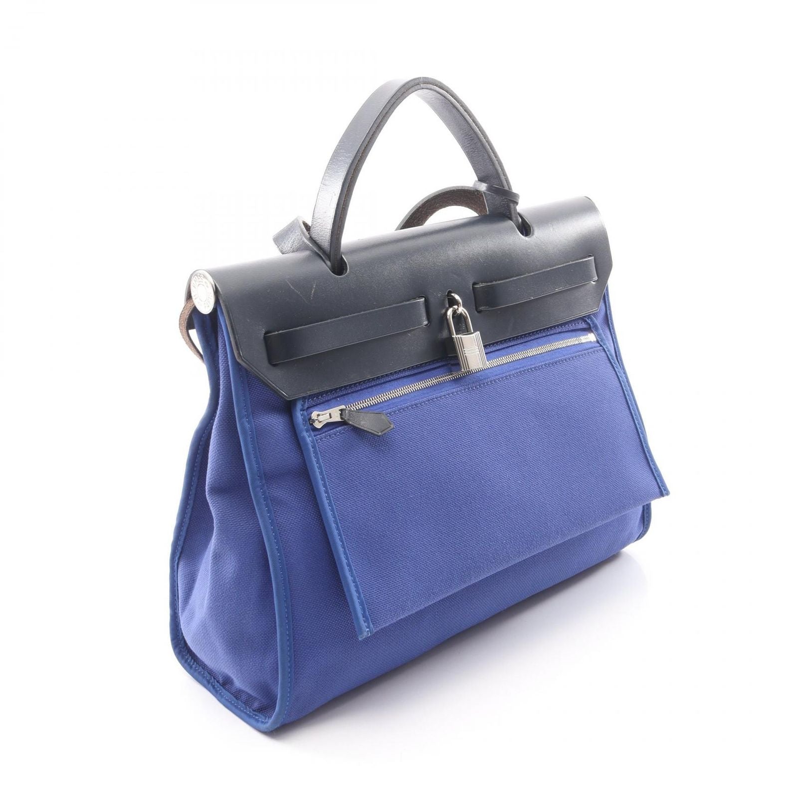Hermes Herbag Zip PM Blue Electric Indigo 2-Way Inde Zip Handbag — view 2