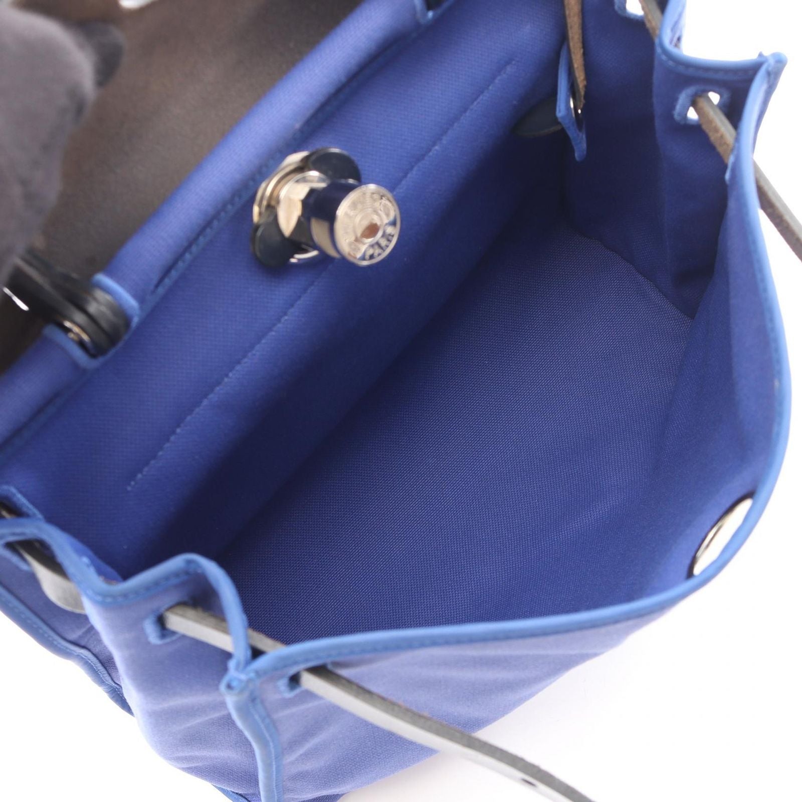 Hermes Herbag Zip PM Blue Electric Indigo 2-Way Inde Zip Handbag — view 3