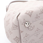 Louis Vuitton Hina PM Mahina 2-Way Gray Leather Handbag — view 7