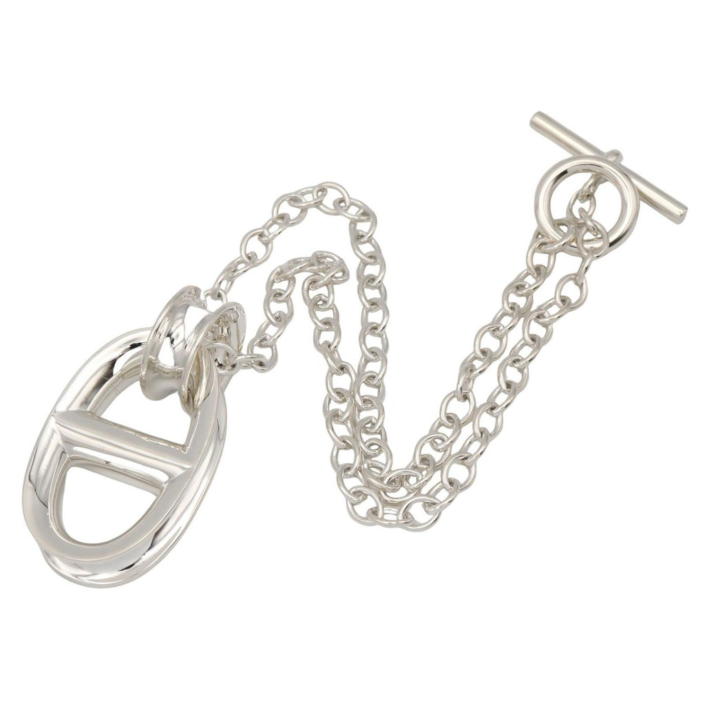 Hermes Necklace Repons Very Large 43.5 925 Sterling Silver — view 2