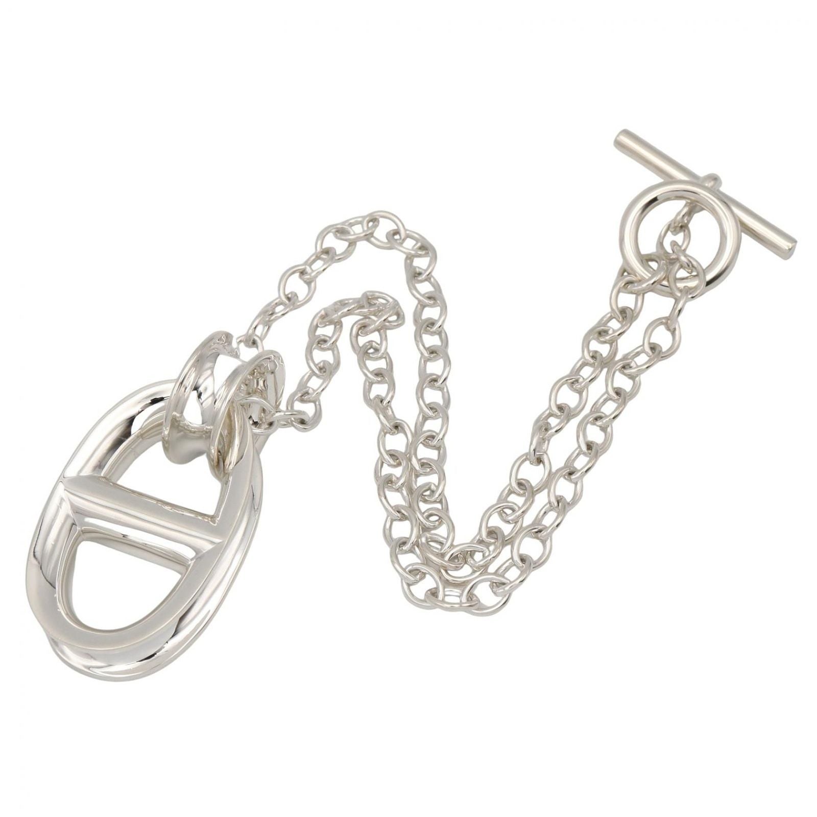 Hermes Necklace Repons Very Large 43.5 925 Sterling Silver — view 2