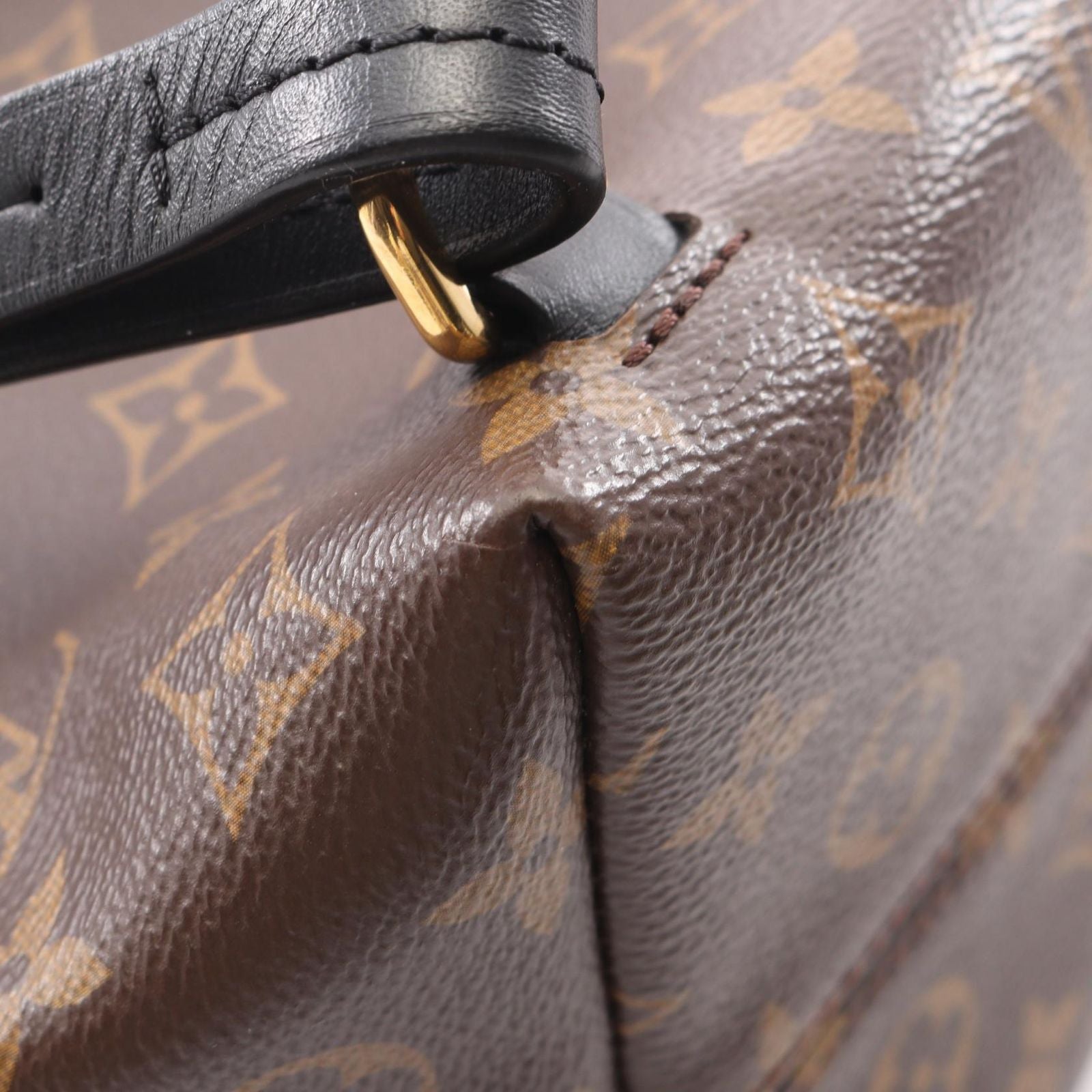 Louis Vuitton Backpack Montsouris NM PM Monogram Noir Canvas Leather — view 8