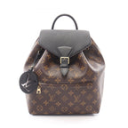 Louis Vuitton Backpack Montsouris NM PM Monogram Noir Canvas Leather