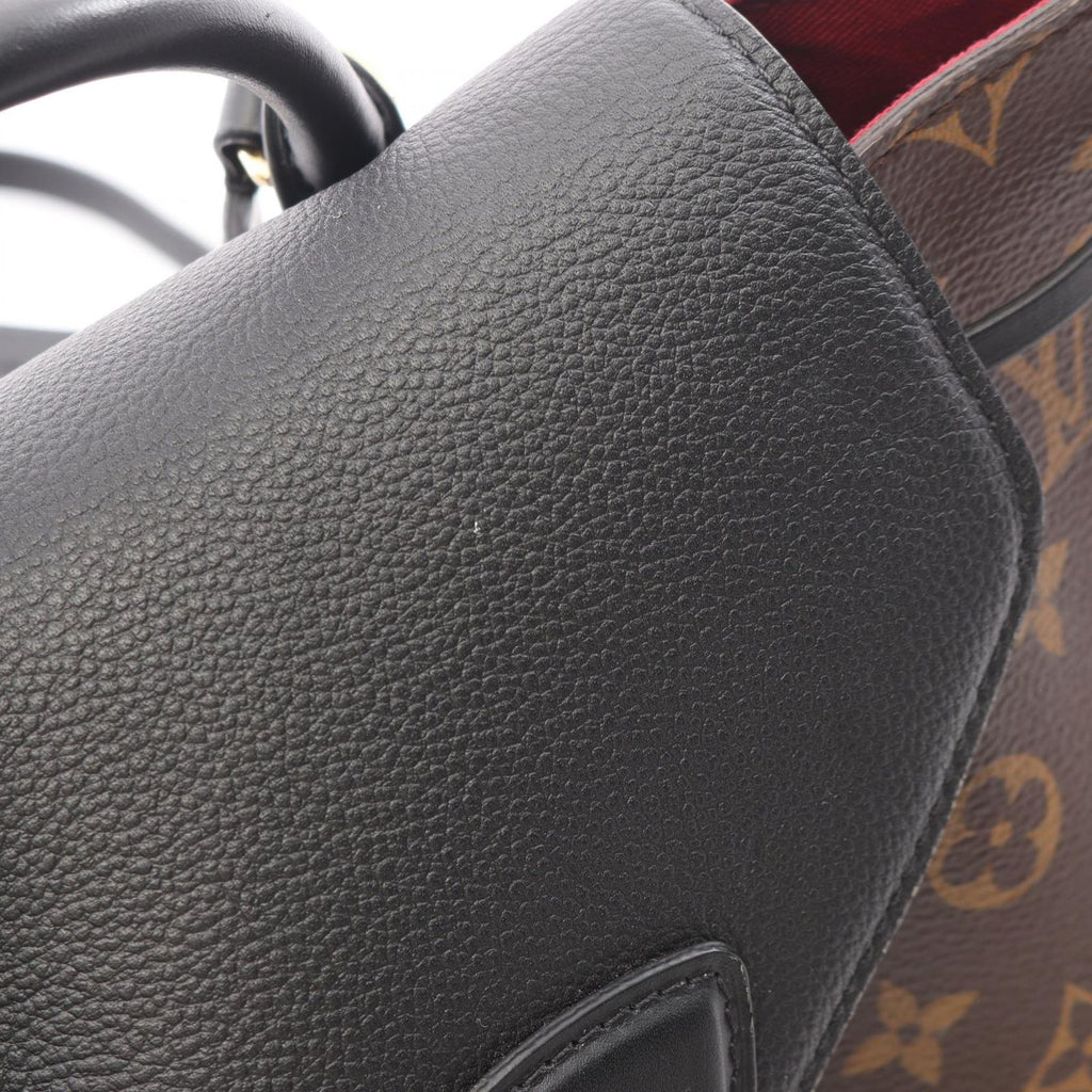 Louis Vuitton Backpack Montsouris NM PM Monogram Noir Canvas Leather — view 5