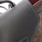 Louis Vuitton Backpack Montsouris NM PM Monogram Noir Canvas Leather — view 5