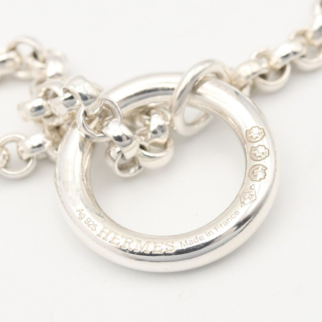 Hermes Necklace Chaine D'ancre Alea II Twist GM 69 925 Sterling Silver — view 3