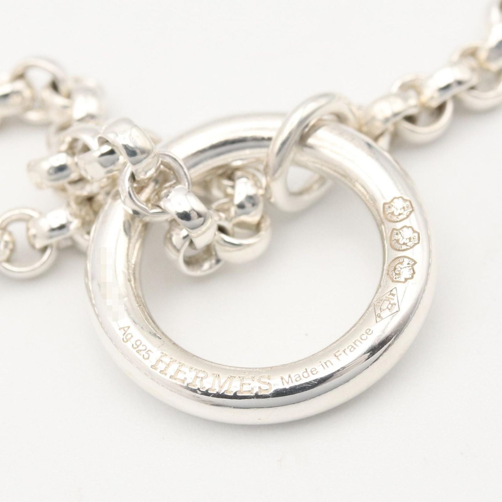 Hermes Necklace Chaine D'ancre Alea II Twist GM 69 925 Sterling Silver — view 3