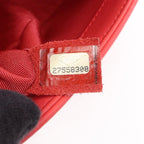 Chanel Shoulder Bag Boy Small Coral Pink White Fabric Leather Boy Stitch Pearl — view 5