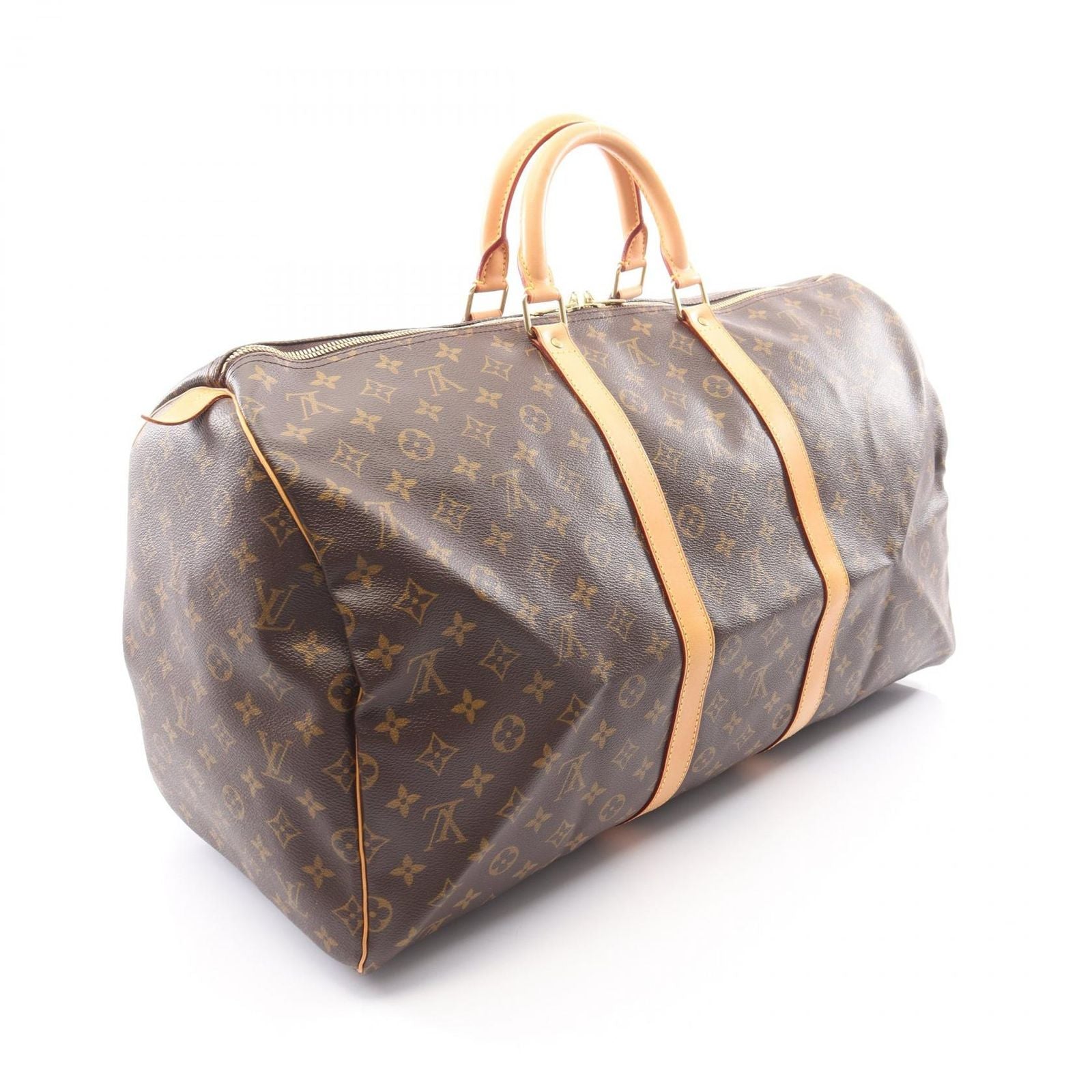 Louis Vuitton Boston Bag Keepall 55 Monogram Canvas Leather — view 2