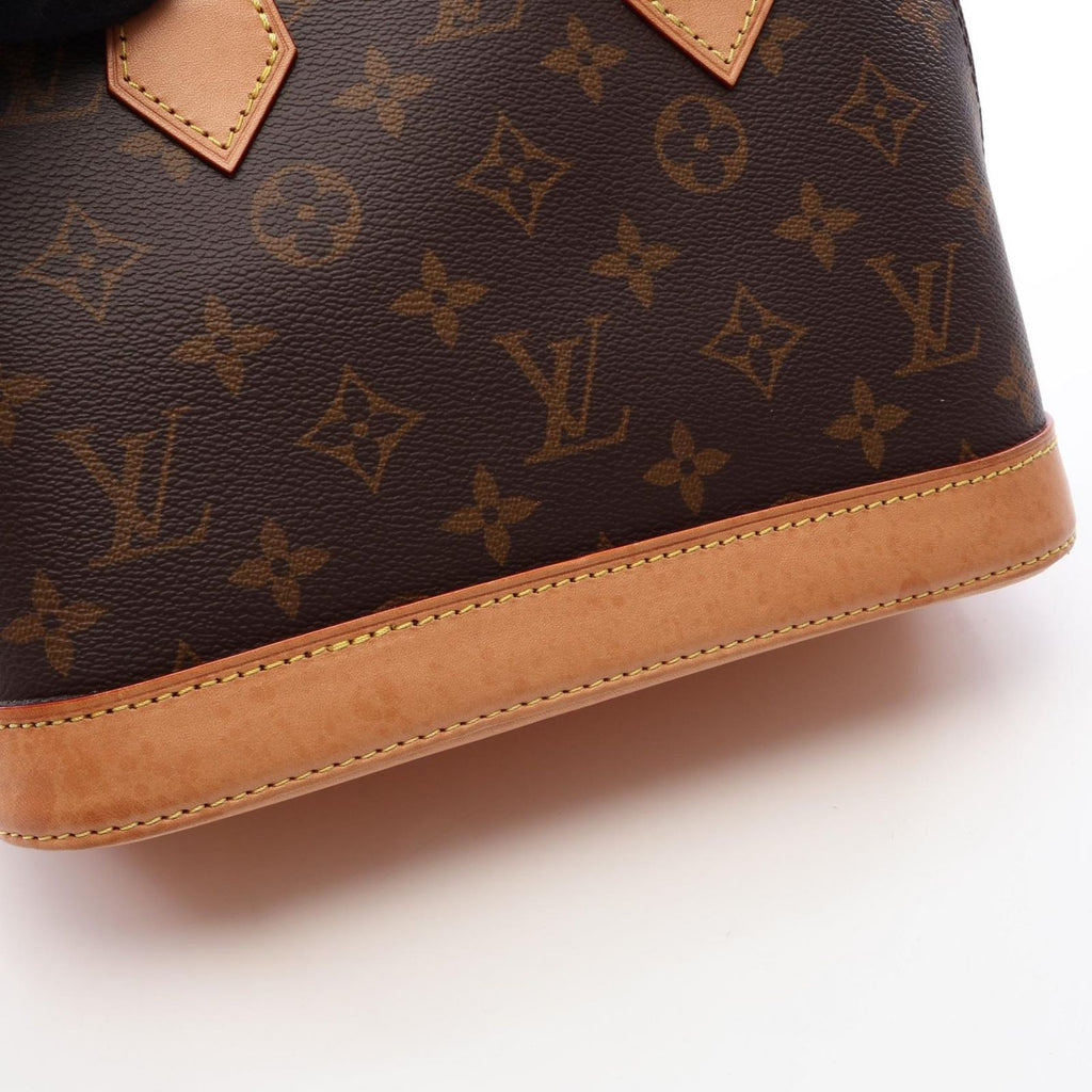 Louis Vuitton Alma BB Monogram 2-Way Canvas Leather Handbag — view 8
