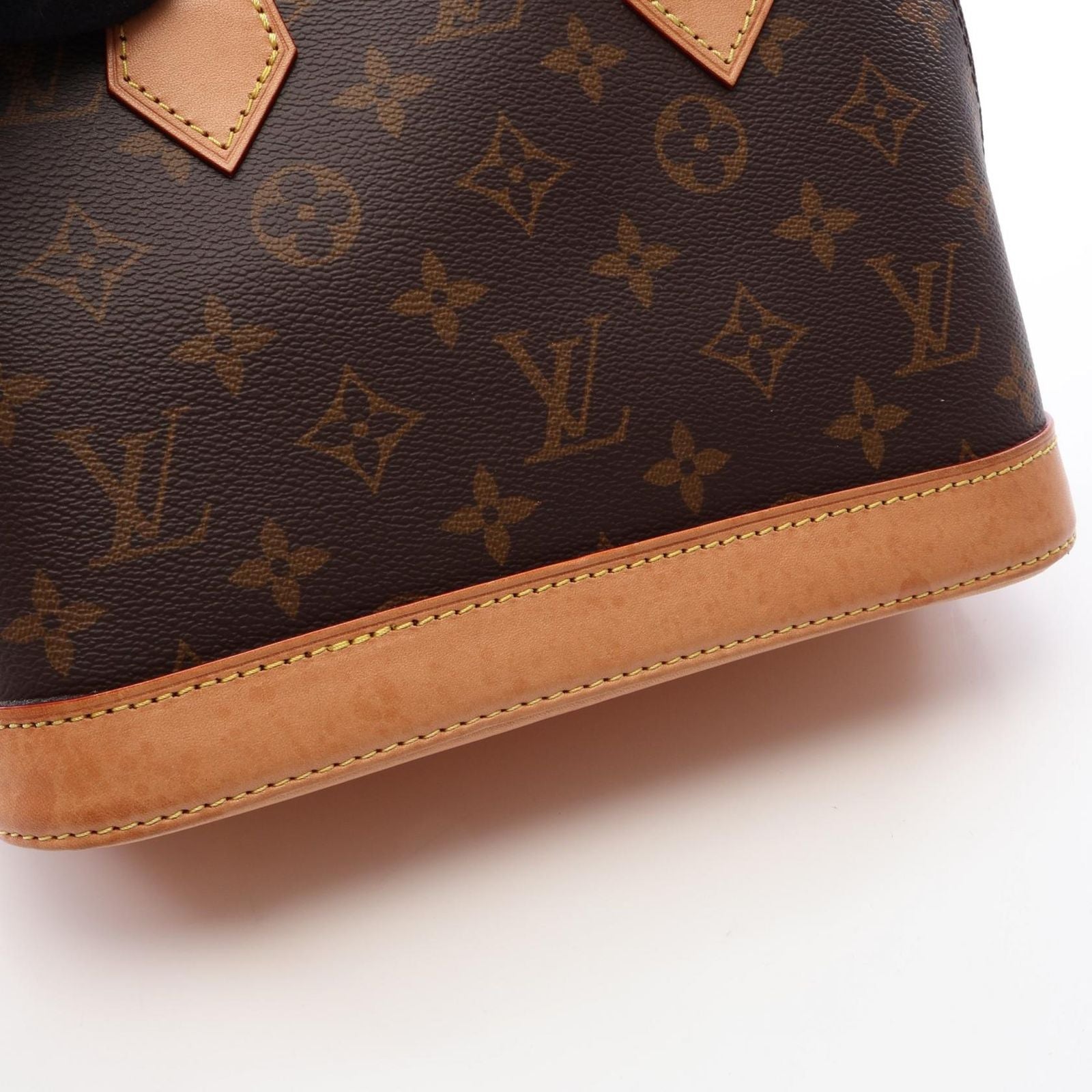 Louis Vuitton Alma BB Monogram 2-Way Canvas Leather Handbag — view 8