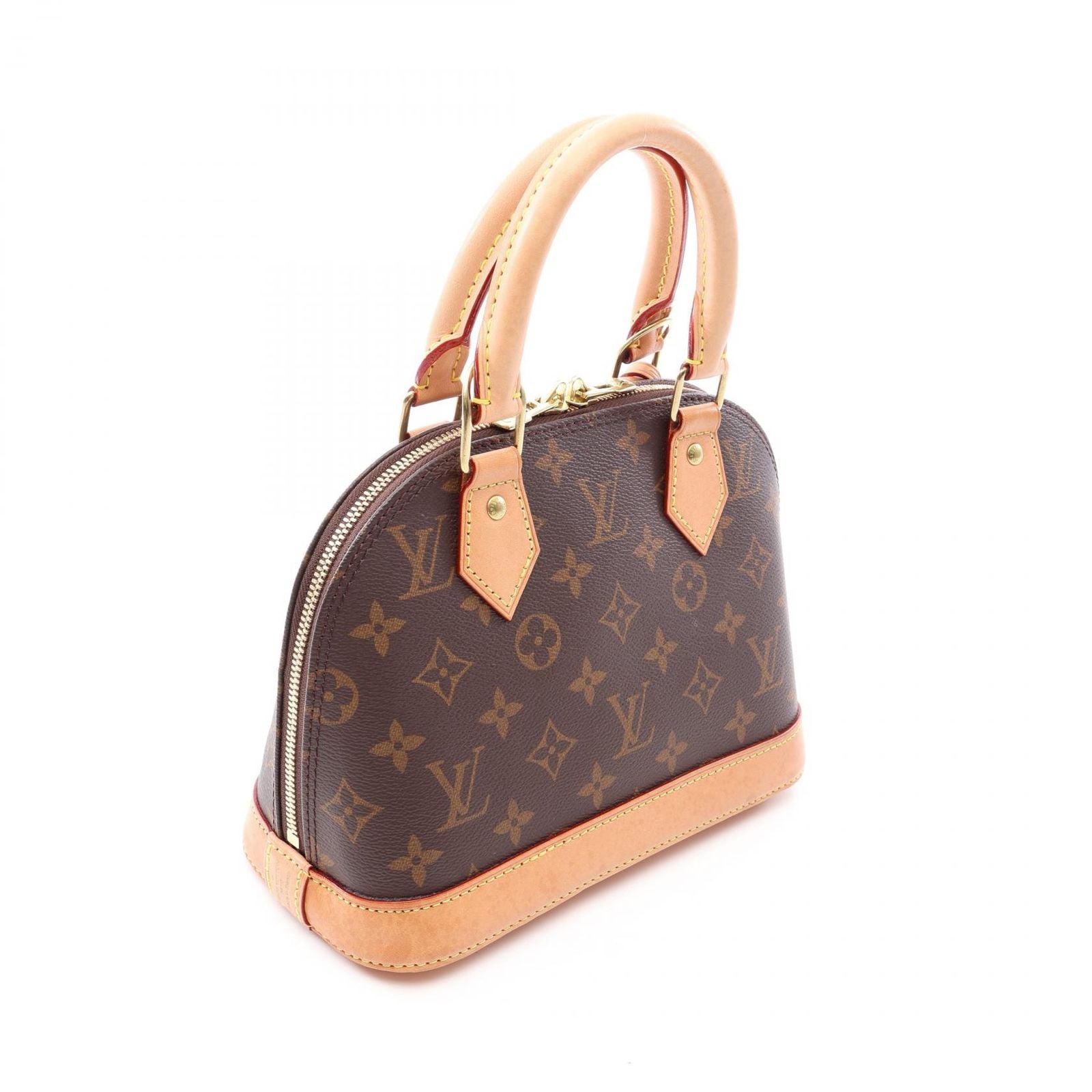 Louis Vuitton Alma BB Monogram 2-Way Canvas Leather Handbag — view 2