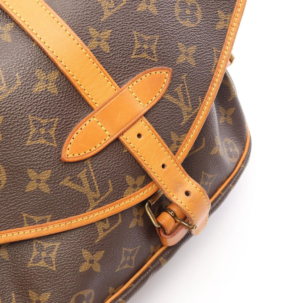 Louis Vuitton Shoulder Bag Saumur 30 Canvas Leather — view 8