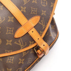 Louis Vuitton Shoulder Bag Saumur 30 Canvas Leather — view 8