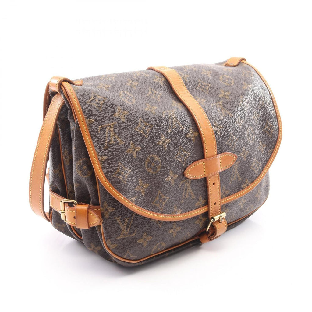 Louis Vuitton Shoulder Bag Saumur 30 Canvas Leather — view 2