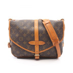 Louis Vuitton Shoulder Bag Saumur 30 Canvas Leather