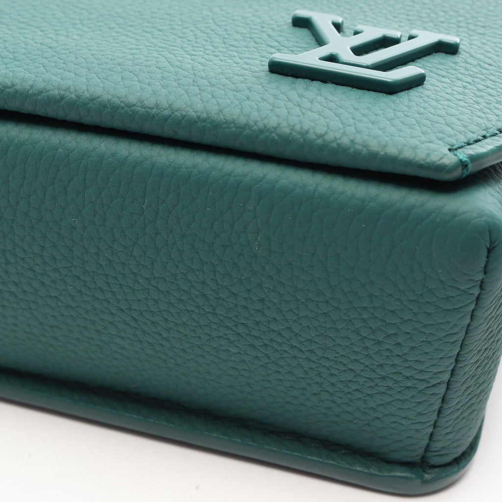 Louis Vuitton Shoulder Bag LV Aerogram Fast Line Wearable Wallet Green Leather — view 5