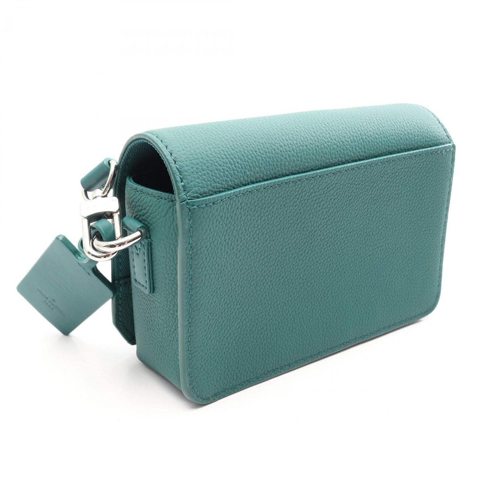 Louis Vuitton Shoulder Bag LV Aerogram Fast Line Wearable Wallet Green Leather — view 2