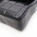 Chanel Shoulder Bag Choco Bar Black Lambskin East West Chain — view 7