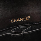 Chanel Shoulder Bag Choco Bar Black Lambskin East West Chain — view 4