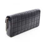 Chanel Shoulder Bag Choco Bar Black Lambskin East West Chain — view 2