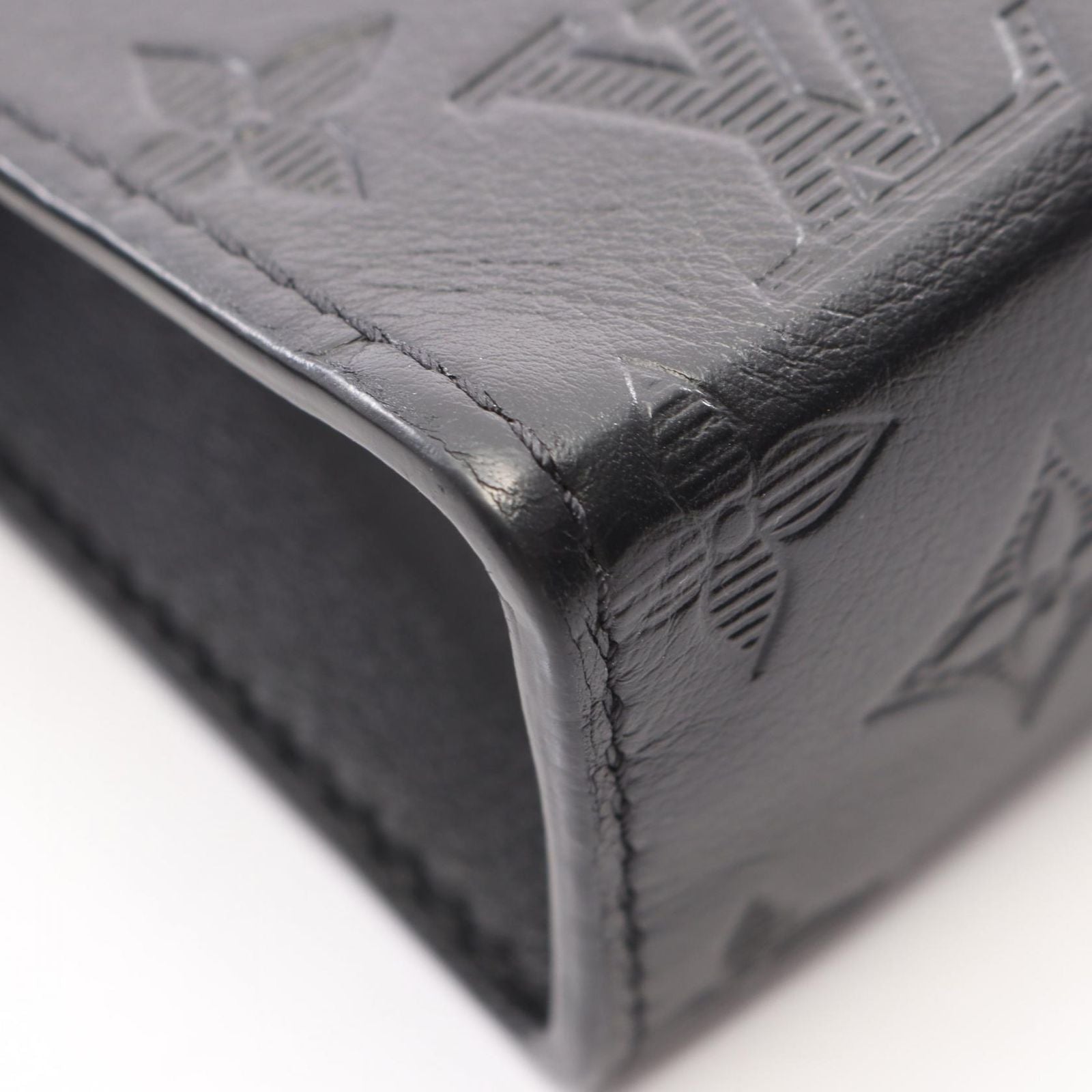 Louis Vuitton Shoulder Bag Gaston Wearable Wallet Noir Leather — view 5