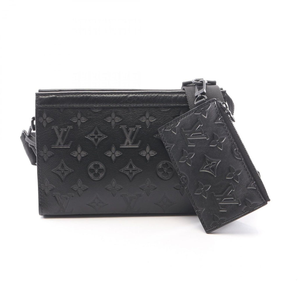 Louis Vuitton Shoulder Bag Gaston Wearable Wallet Noir Leather